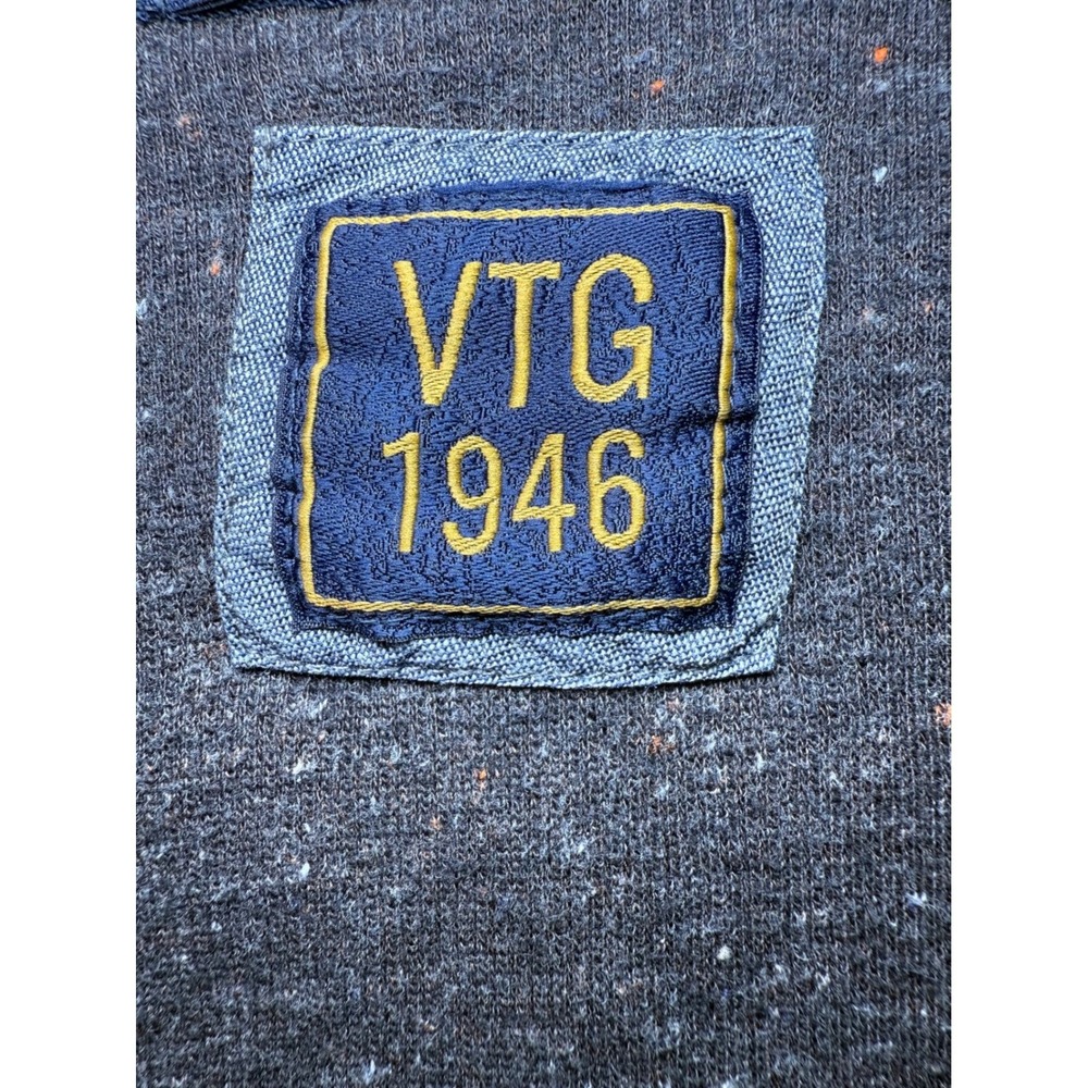 VTG 1946 Quarter Zip Pullover Mens Medium Space Dyed Sweater - Picture 5 of 7